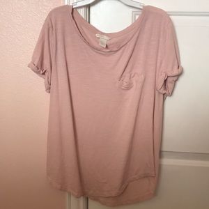 Light pink H&M short sleeve shirt